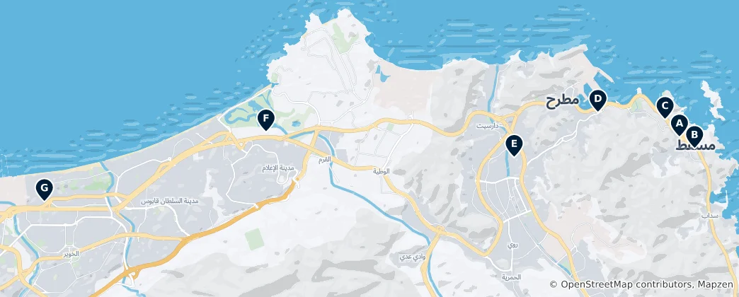 Mappa di Top Museums in Muscat