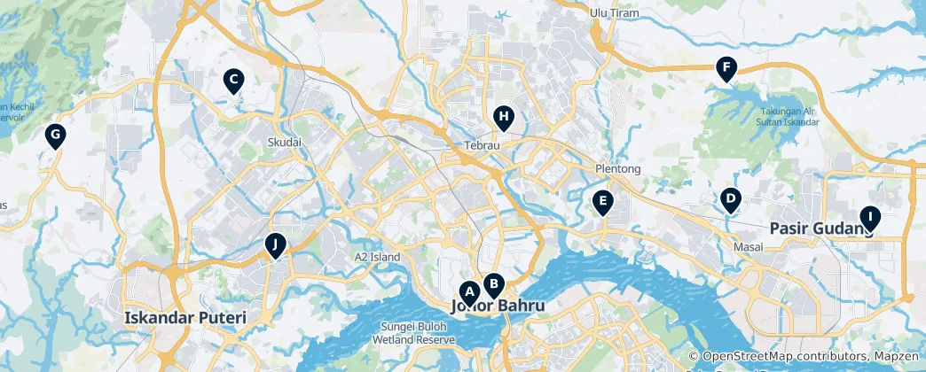 Mapa Significant Religious Sites