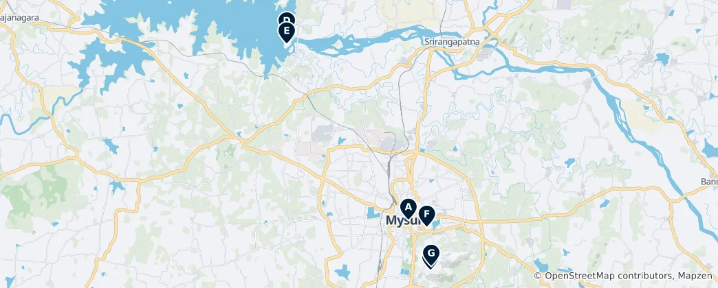 Mapa Mysore's Royal Gems