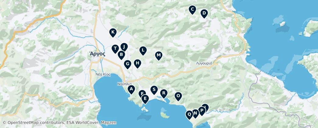 Sacred Greek Orthodox Sites — Mapa