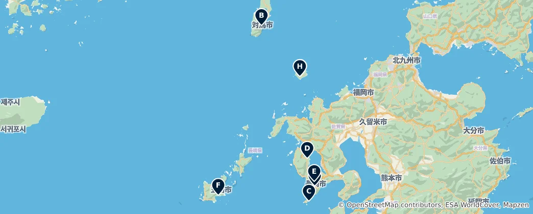 Mapa Parks and Gardens