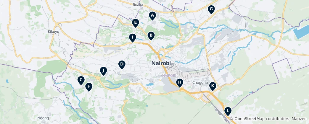 Best Shopping in Nairobi 지도