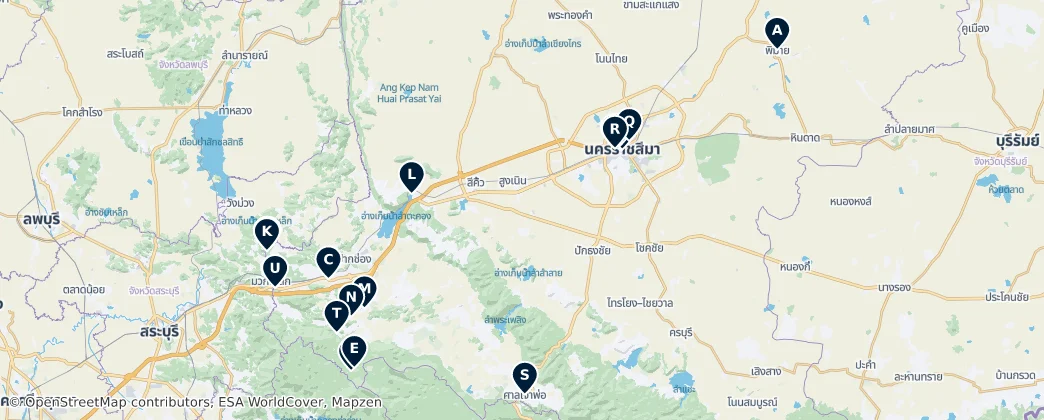Map of Nakhon Ratchasima Province: Unmissable Highlights