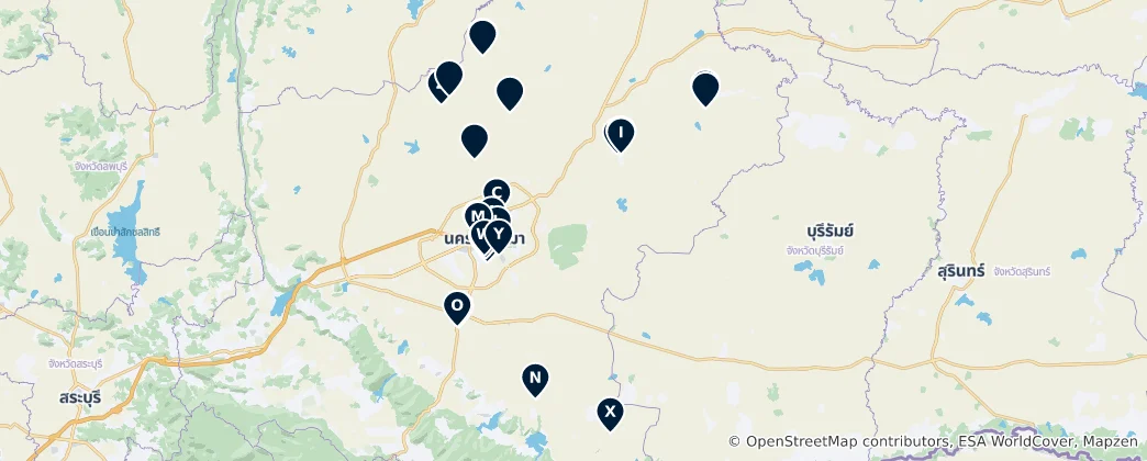 Map of Shopping Destinations