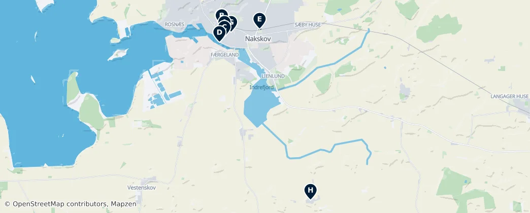 Nakskov Unmissables — 지도