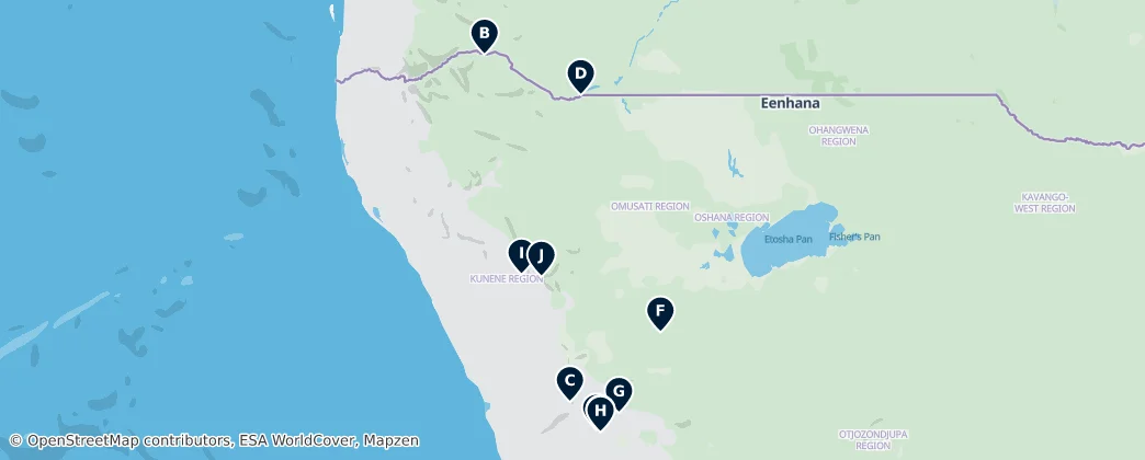 Kunene Region Essentials — Mappa