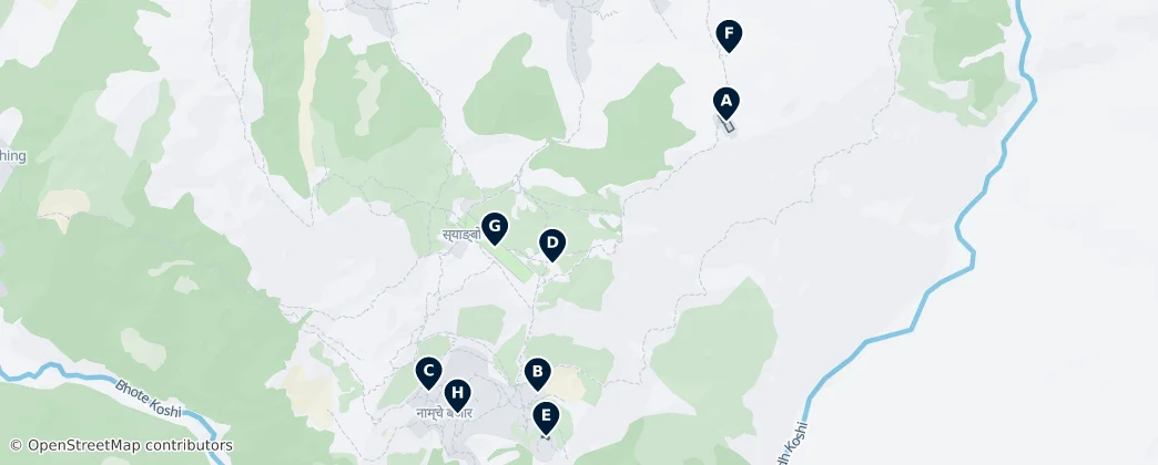 Namche Bazaar Essentials — Map