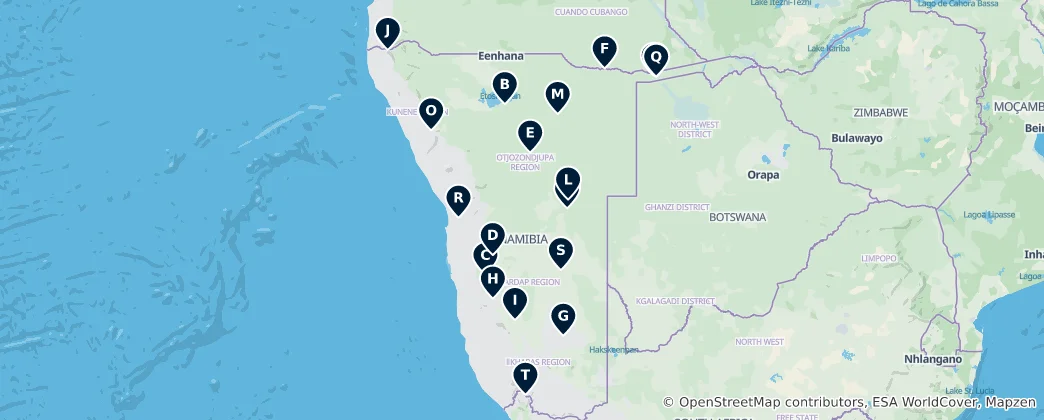 Map of Camping & Caravan Adventures