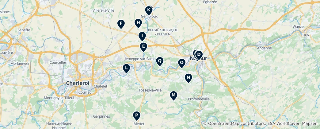 Kaart van Castles and Heritage Sites