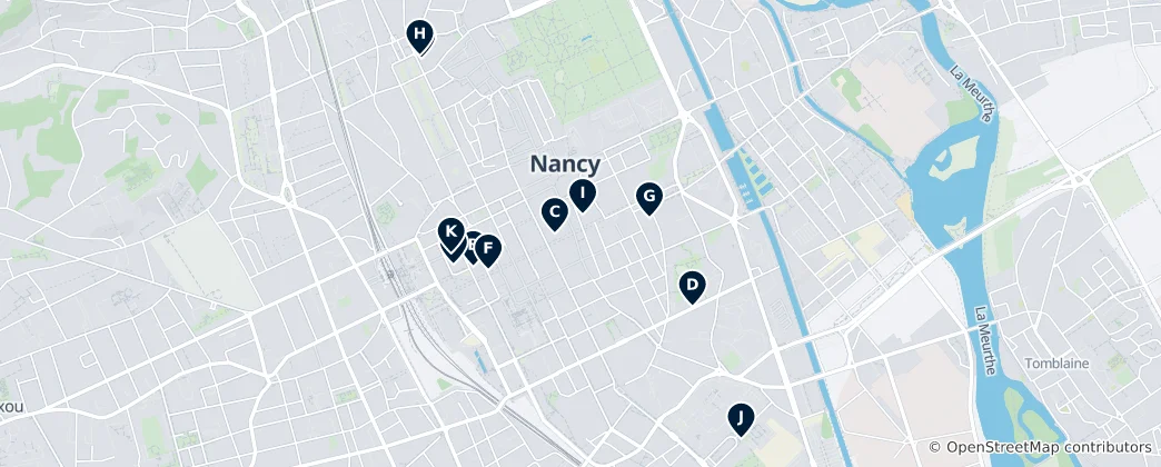 Nancy'nin Art Nouveau Mücevherleri Haritası