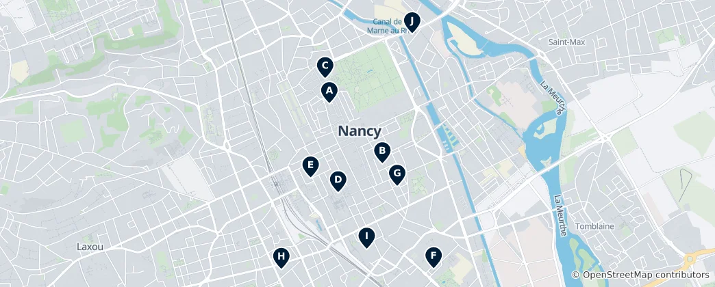 Karte von Nancy's Sacred Sites