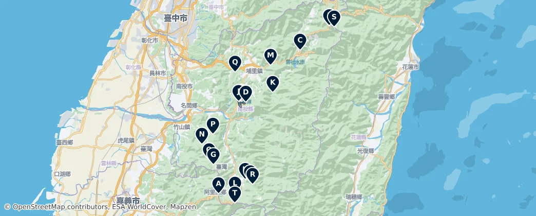 Scenic Nature & Waterfalls — Mapa