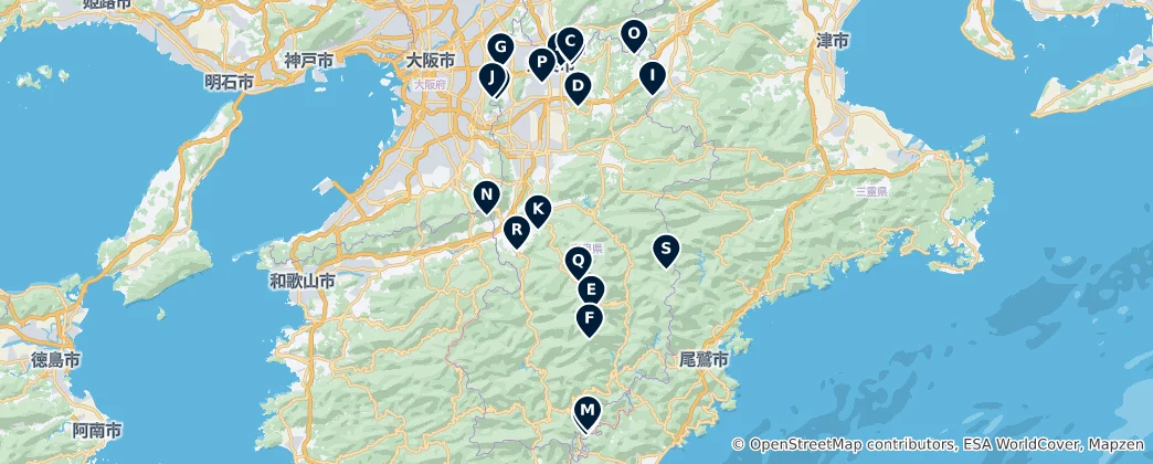 Mapa Viewpoints and Nature Escapes
