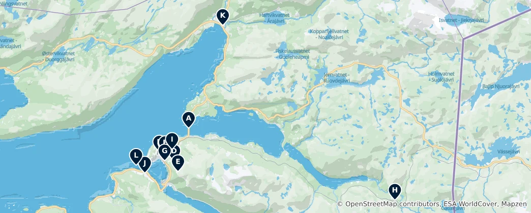 Mapa Narvik Essentials