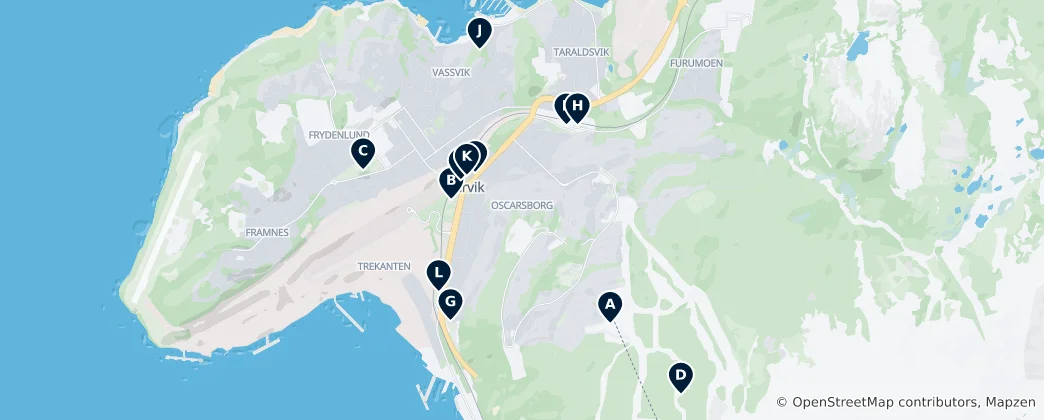 Mapa de Narvik Essentials