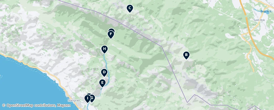 National Park Paklenica Essentials – Mapa