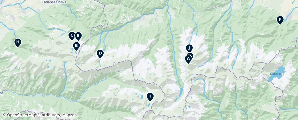 National Park Rila Essentials — Harita
