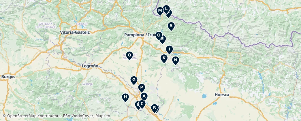 Map of Spanish Historical Treasures