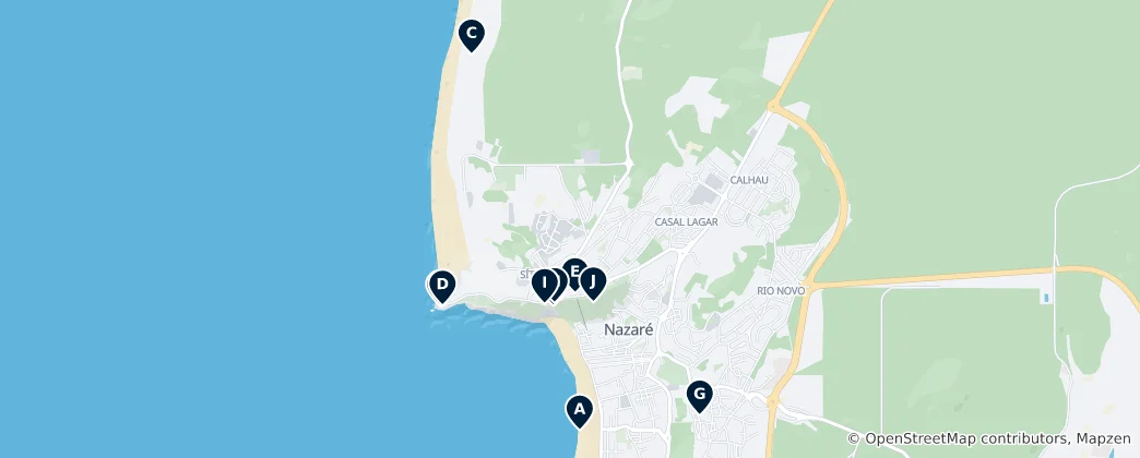 Mapa Nazare's Absolute Essentials