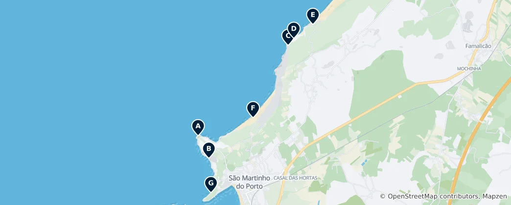Mapa Top Fishing Spots