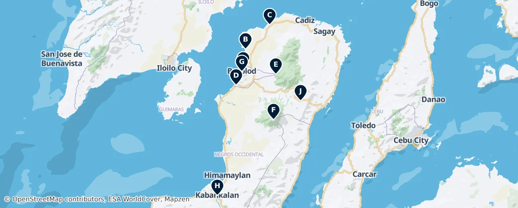 Negros Occidental Essentials — 地图