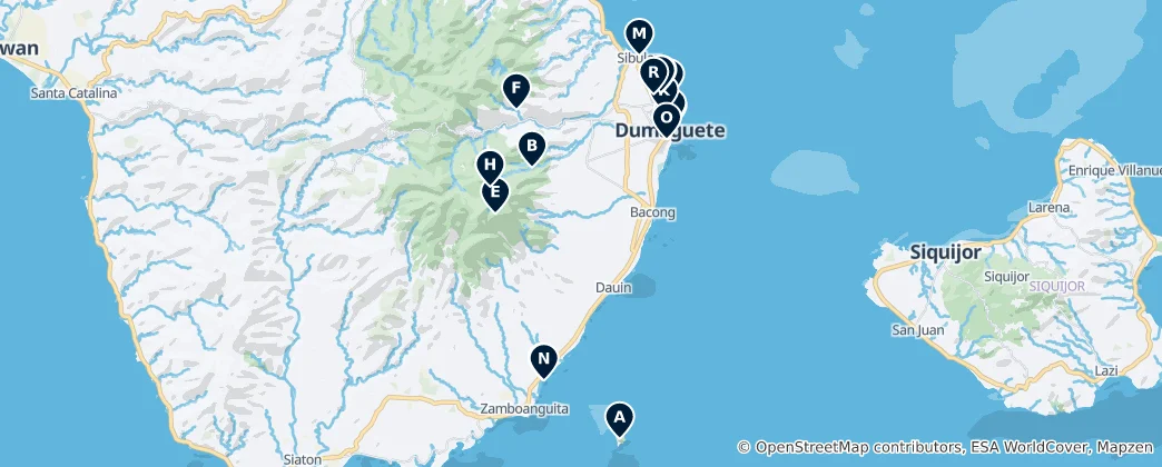Mappa di Negros Oriental's Absolute Essentials