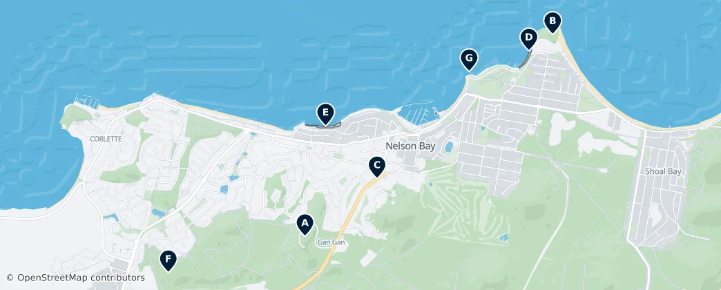 Nelson Bay Essentials — 地图