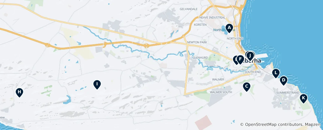Mapa Nelson Mandela Bay Essentials