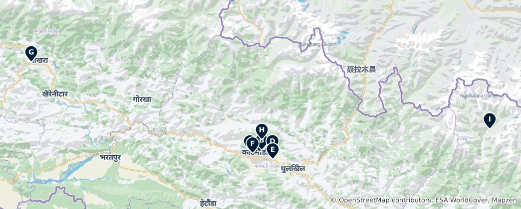 Map of Sacred Temples & Shrines
