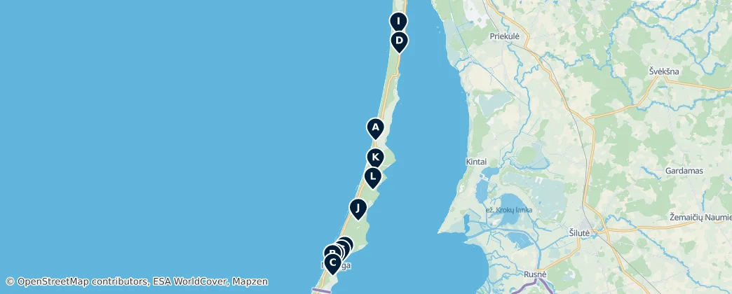 Neringos Savivaldybė's Absolute Must-Sees — Mappa