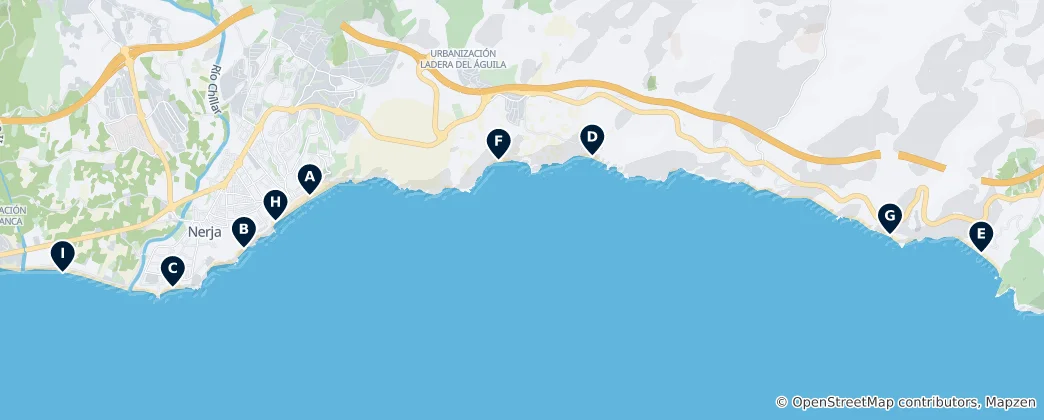 Mappa di Best Beaches