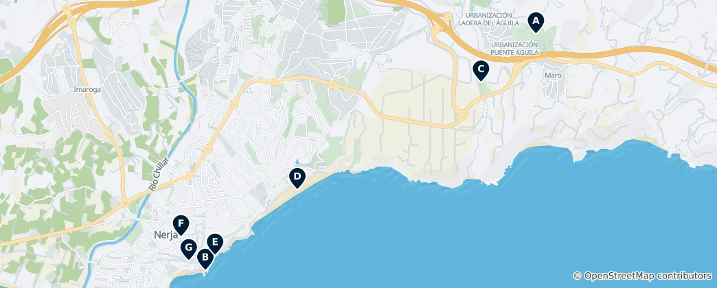 Mappa di Nerja's Absolute Essentials