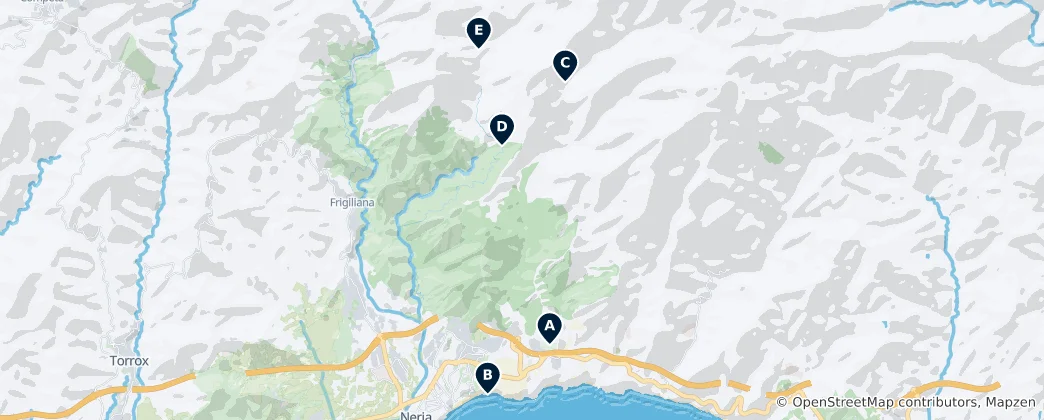 Map of Spectacular Caves