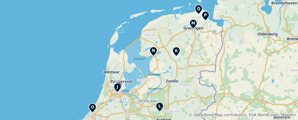 Mapa de Amsterdam Museums & Galleries