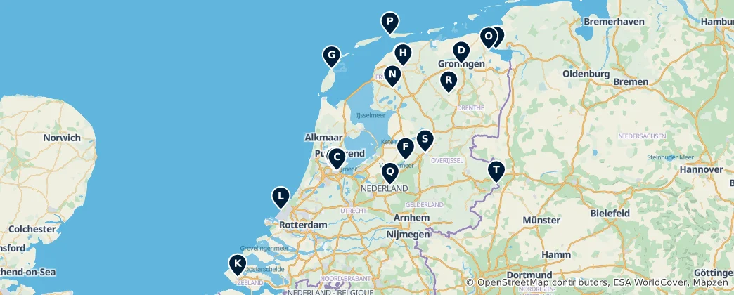 Map of Dutch Architectural Gems