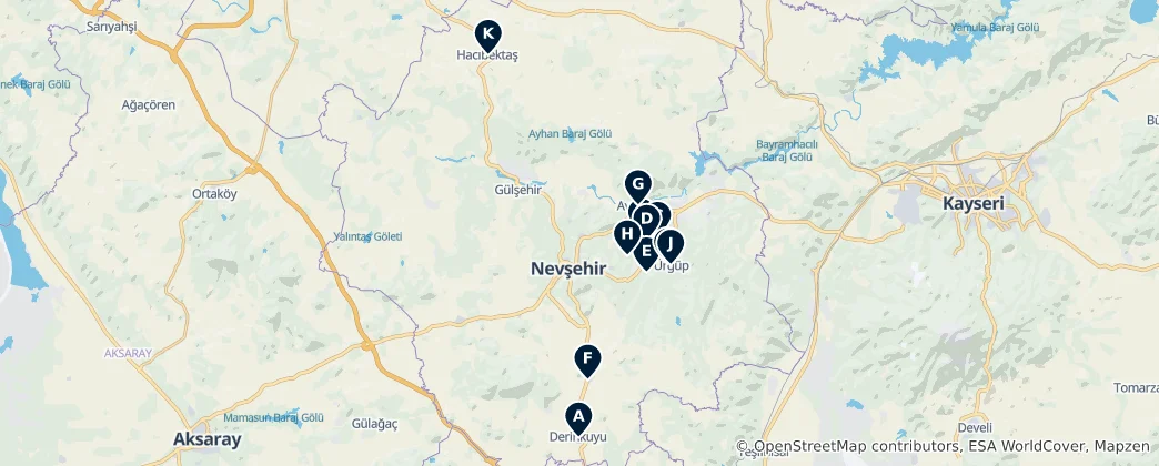 Mapa Nevşehir Essentials