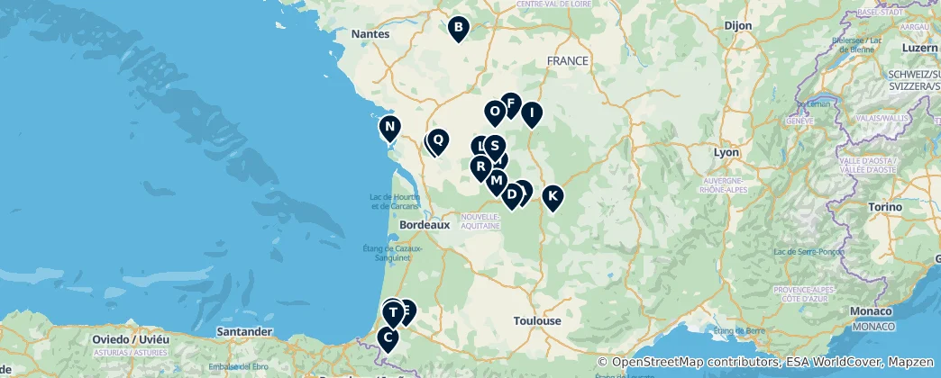 Map of Archaeological Sites & Ruins