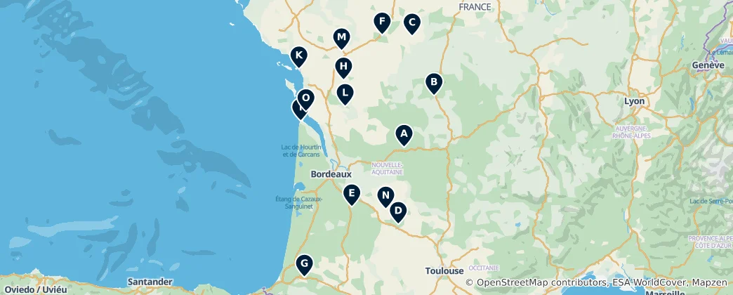 Mapa Historic Churches & Cathedrals