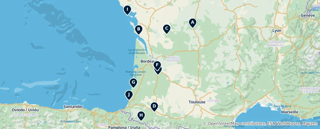 Mapa Regional Markets & Cuisine