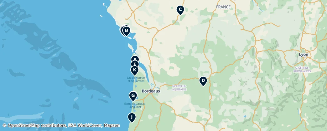 Top Campsites & Caravan Parks – Mapa