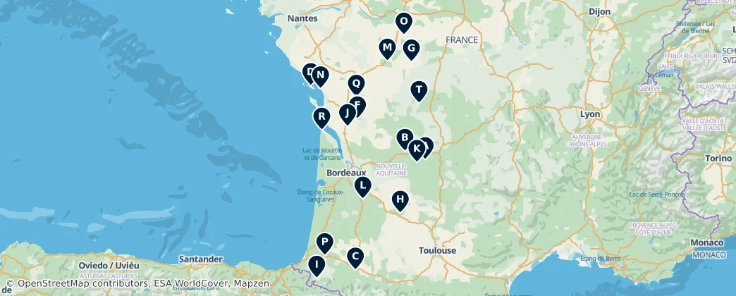 UNESCO Sites & Museums – Mapa