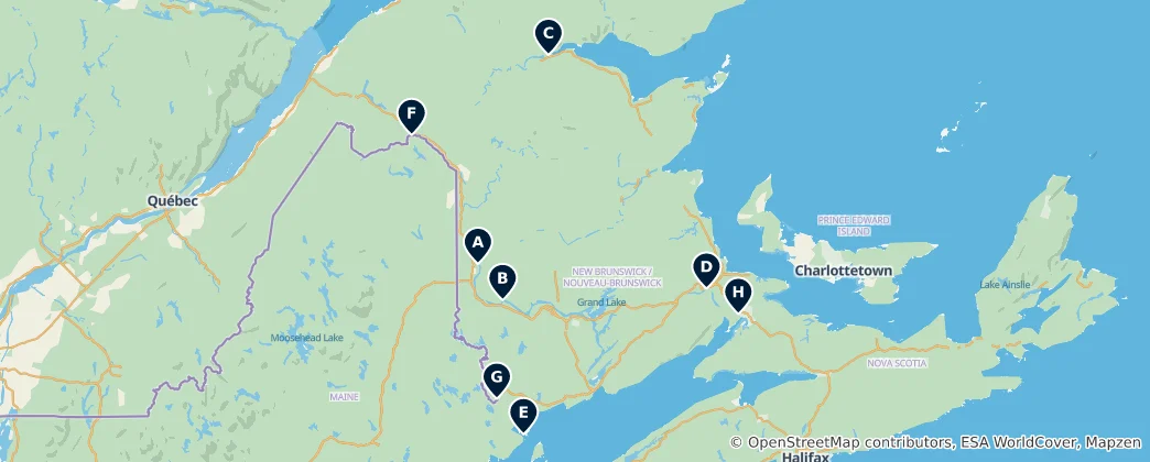 Map of Historic Landmarks & Bridges
