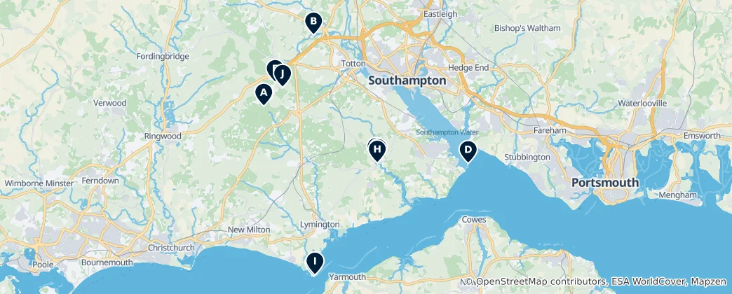 Mappa di New Forest National Park Essentials