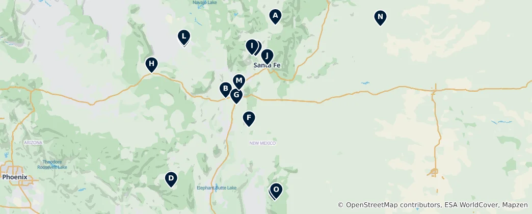 Map of Historic New Mexico