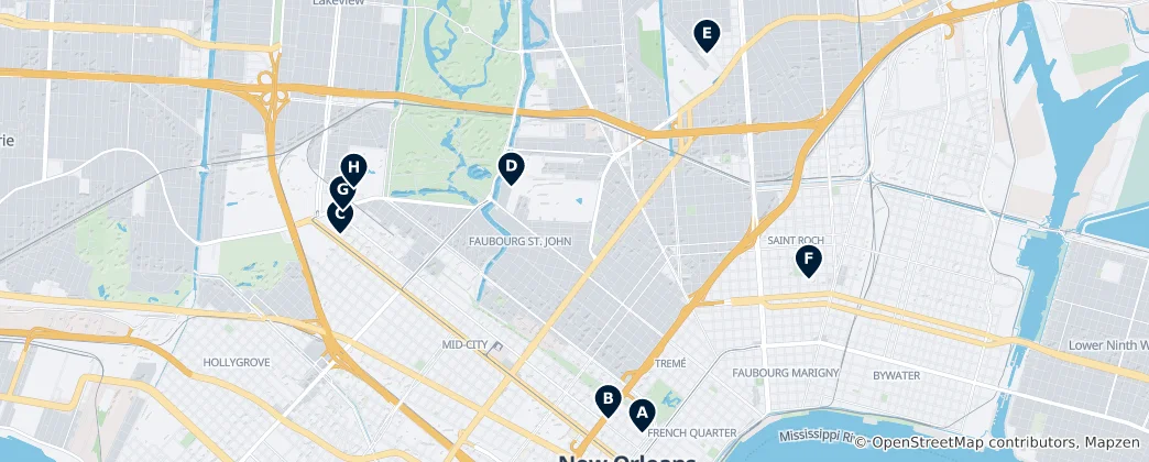 Mapa Historic Cemeteries