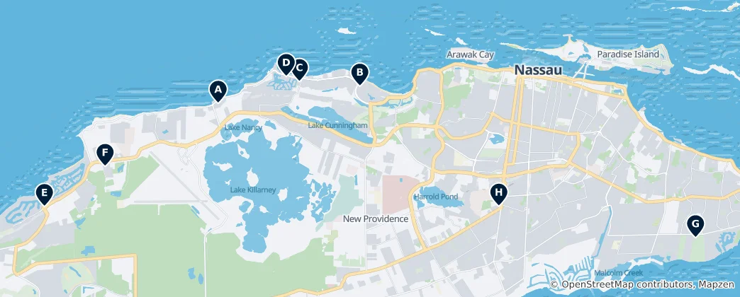 Map of Shopping & Markets
