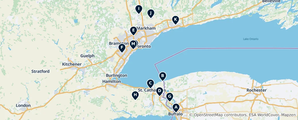 Mappa di Culinary Highlights