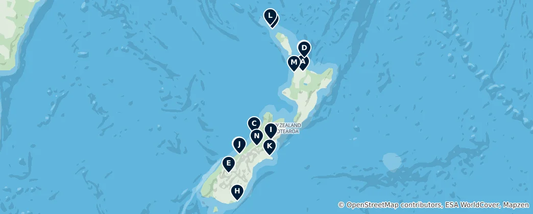 Map of New Zealand Essentials