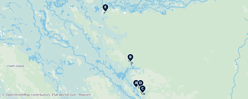Secluded Safari Waters — Map