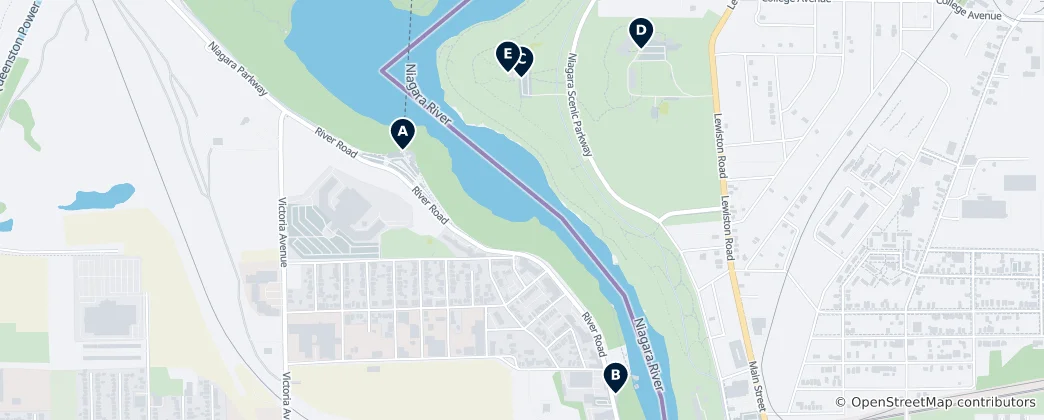 Mappa di Niagara Falls Absolute Essentials